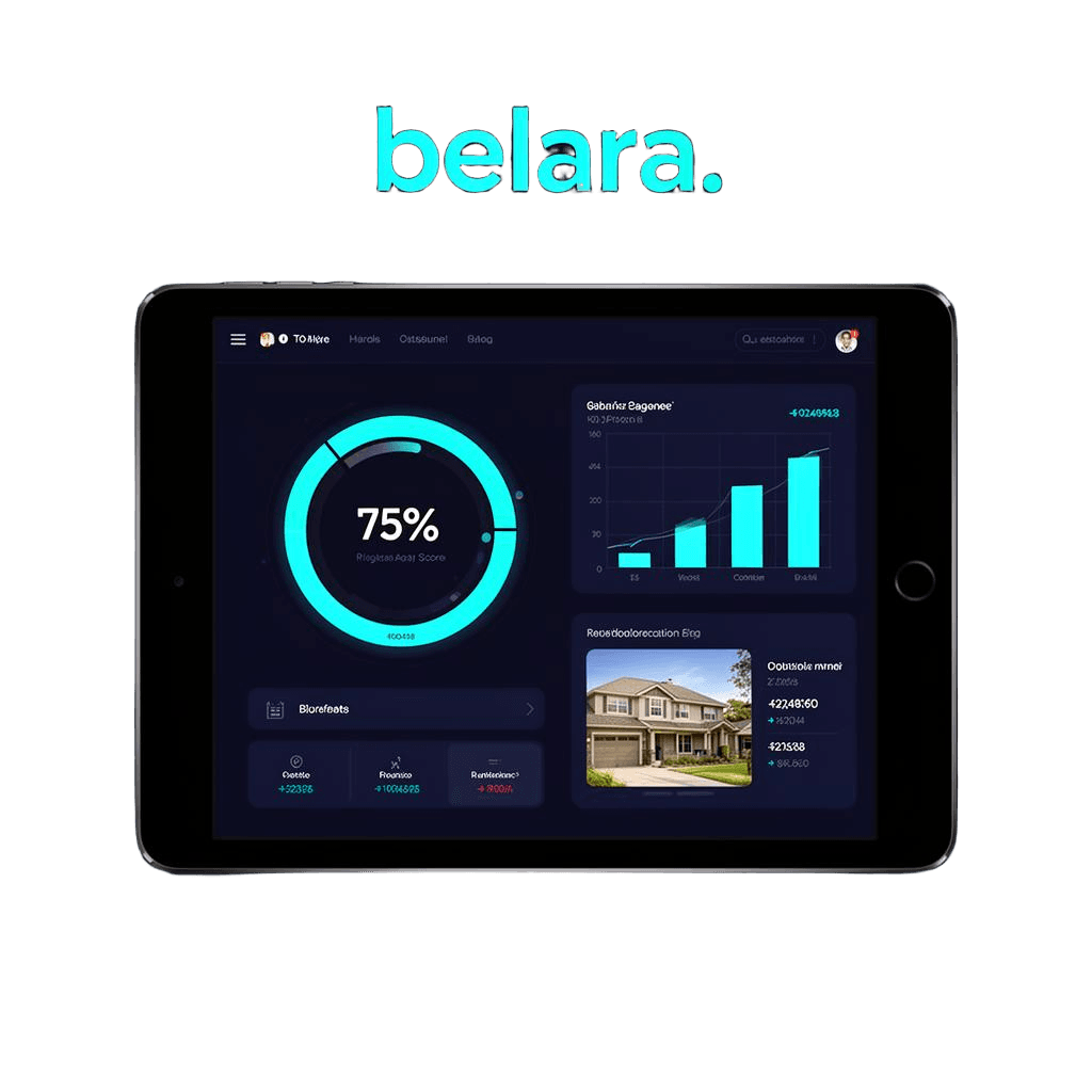 Tableau de bord Belara sur tablette